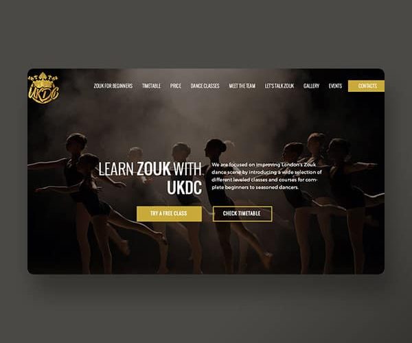Dance Academy Website Template